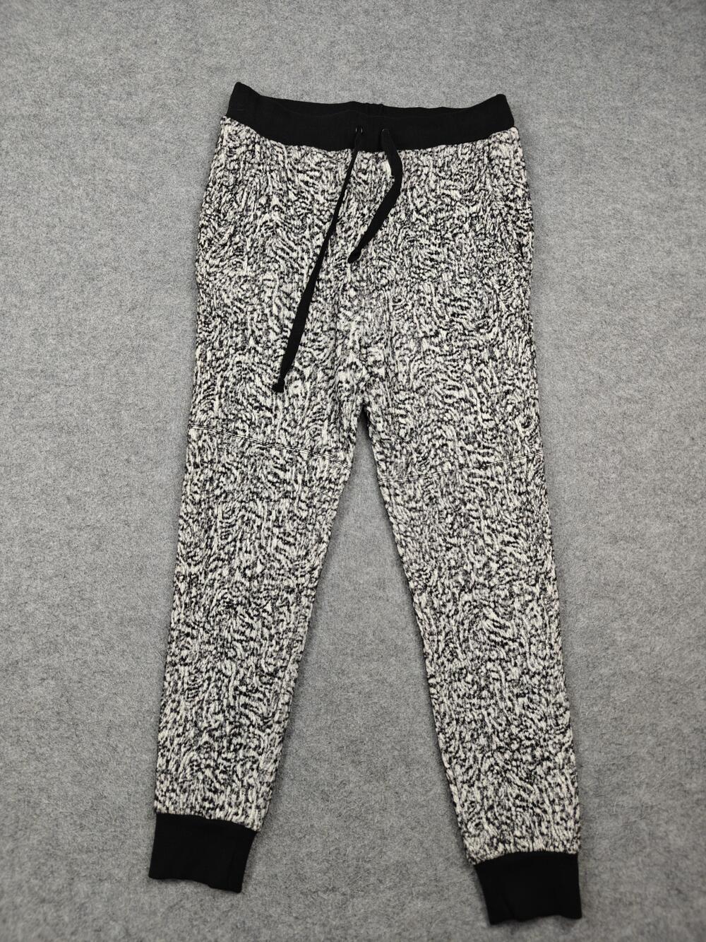 Elizabeth And James Pants Womens XS Black Jogger Tapered Knit Drawstring Pockets
